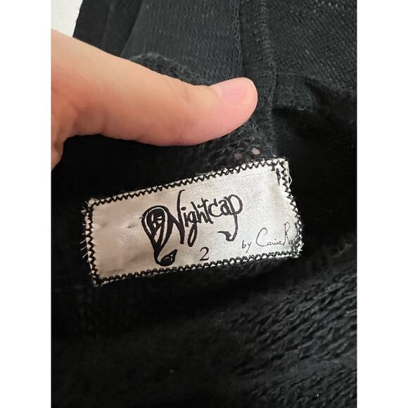 Nightcap Clothing Revolve Black Lace Open Back Long Sleeve Sweater Dress Size 2 - Picture 5 of 8